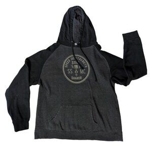 SPEED AND STRENGTH XXL Hoodie Sweatshirt Black Gray Pullover Biker Motorcycle